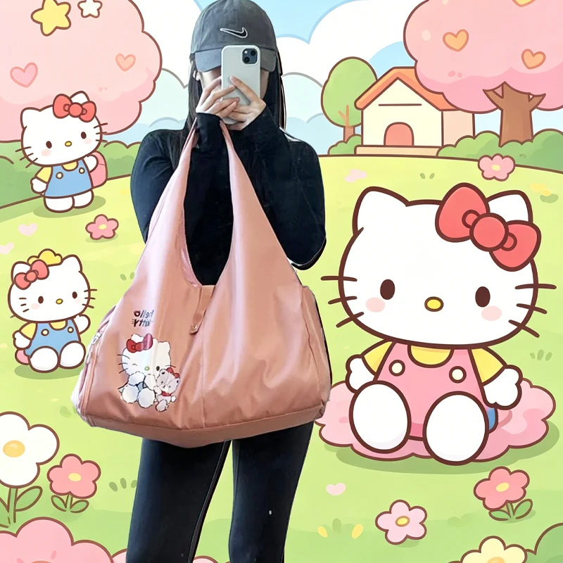 Hellokittys Travel Bag Girl Bags for Woman Tote Bag Cartoon Fitness Short-Distance Travel Storage Large Capacity One Shoulder
Hellokittys Travel Bag Girl Bags for Woman Tote Bag Cartoon Fitness Short-Distance Travel Storage Large Capacity One Shoulder