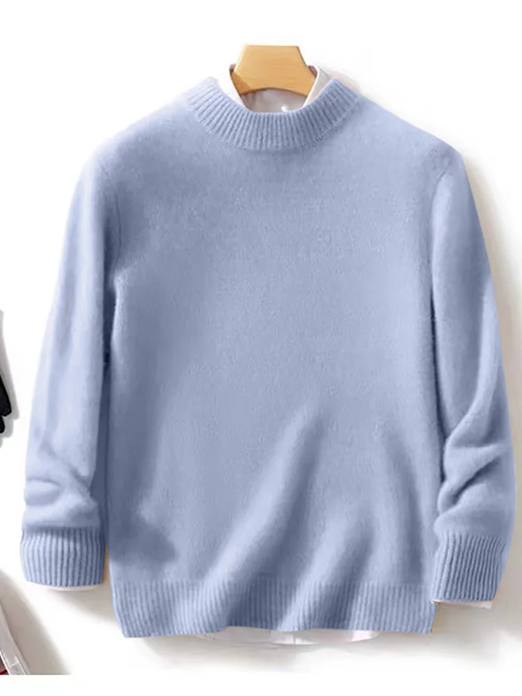 Men's 100% Merino Wool Mock Neck Pullover Sweater Soft Warm Cashmere Knitwear Basic Solid Autumn Winter Top
Men's 100% Merino Wool Mock Neck Pullover Sweater Soft Warm Cashmere Knitwear Basic Solid Autumn Winter Top
