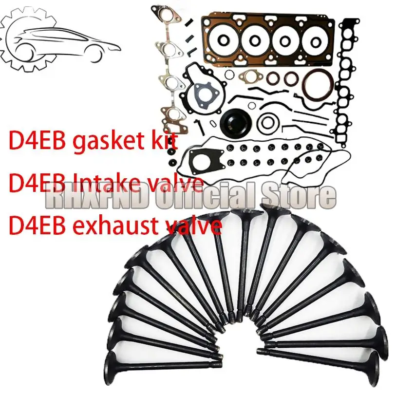 20910-27A00 2221127000 D4EA D4EB Engine Repair Gasket Kit Intake Inlet Exhaust Valve For KIA For Hyundai SANTA FE Tucson 2.0 2.2
20910-27A00 2221127000 D4EA D4EB Engine Repair Gasket Kit Intake Inlet Exhaust Valve For KIA For Hyundai SANTA FE Tucson 2.0 2.2