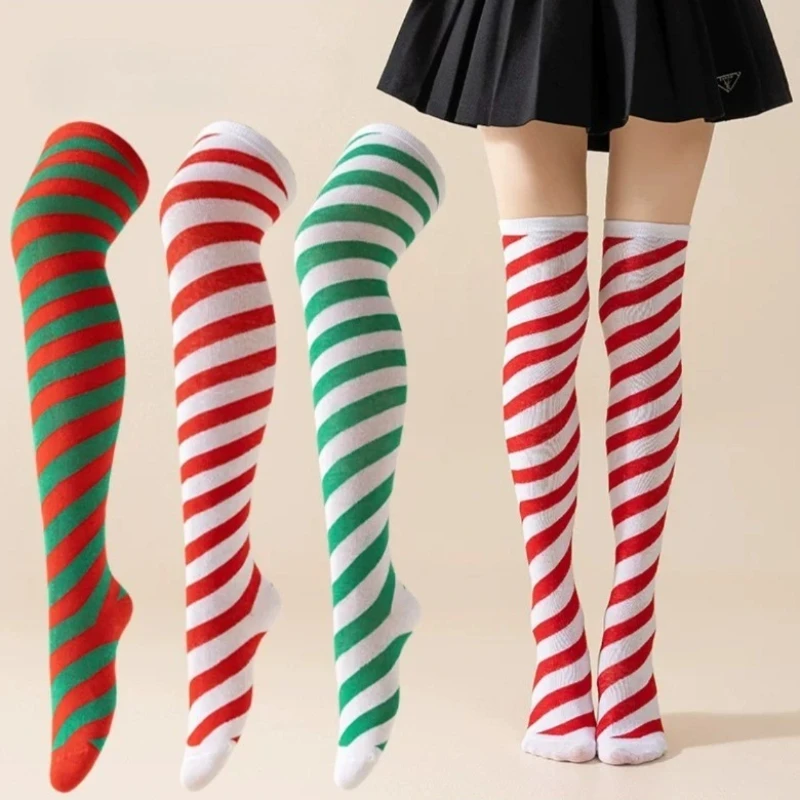 Japanese Style Simple Diagonal Striped Thigh High Stockings Women's Y2K Spicy Girls Sexy Slim Holiday Party Christmas Long Socks
Japanese Style Simple Diagonal Striped Thigh High Stockings Women's Y2K Spicy Girls Sexy Slim Holiday Party Christmas Long Socks