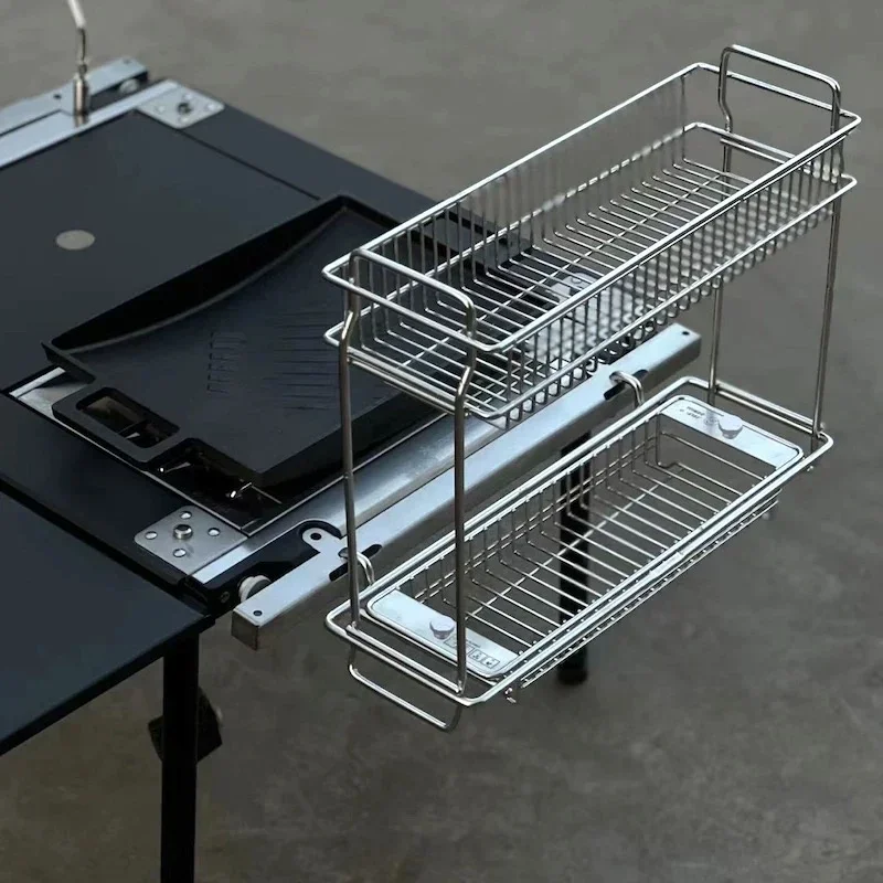 Drain Basket Double-layer Storage Rack Stainless Steel Hanger IGT Accessories Outdoor IGT Desktop Side Extension XZ66
Drain Basket Double-layer Storage Rack Stainless Steel Hanger IGT Accessories Outdoor IGT Desktop Side Extension XZ66