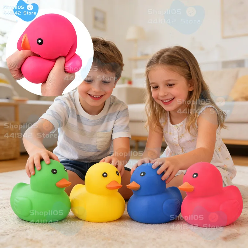 New Colorful Large TPR Stress Relief Duck Toy Soft Squeeze Squishy Duck Fidget Toy for Kids Adults
New Colorful Large TPR Stress Relief Duck Toy Soft Squeeze Squishy Duck Fidget Toy for Kids Adults