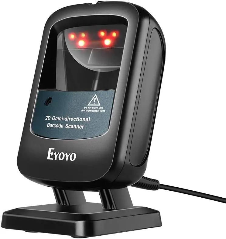 2D Hands-Free Barcode Scanner, Omnidirectional USB Wired Desktop Reader for Retail Store Supermarket Mall Business
2D Hands-Free Barcode Scanner, Omnidirectional USB Wired Desktop Reader for Retail Store Supermarket Mall Business