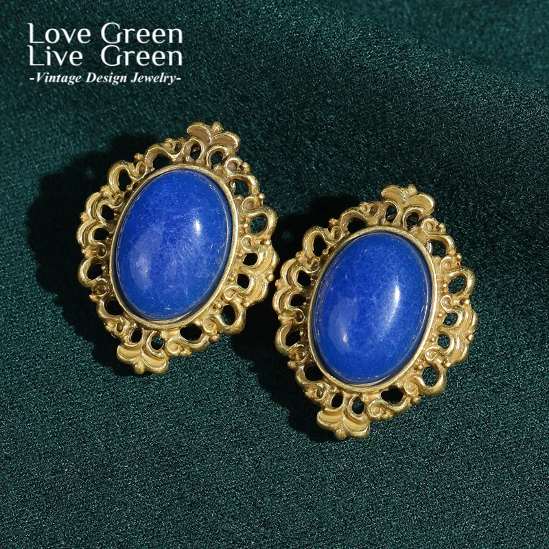 Vintage Oval Blue Natural Stone Stud Earrings Hollow Gold Color For Woman Luxury Quality Accessories Designer Gift 2026 Trends
Vintage Oval Blue Natural Stone Stud Earrings Hollow Gold Color For Woman Luxury Quality Accessories Designer Gift 2026 Trends