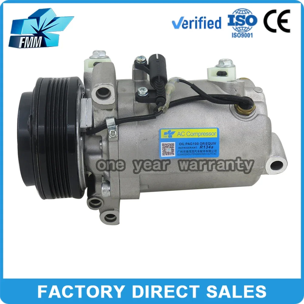 FMM SS120DL AC Compressor For BMW 3 E46 5 E39 Z3 1995-2003 64528375319 64526901206 64528386650 6452838665 6901206 8386650
FMM SS120DL AC Compressor For BMW 3 E46 5 E39 Z3 1995-2003 64528375319 64526901206 64528386650 6452838665 6901206 8386650