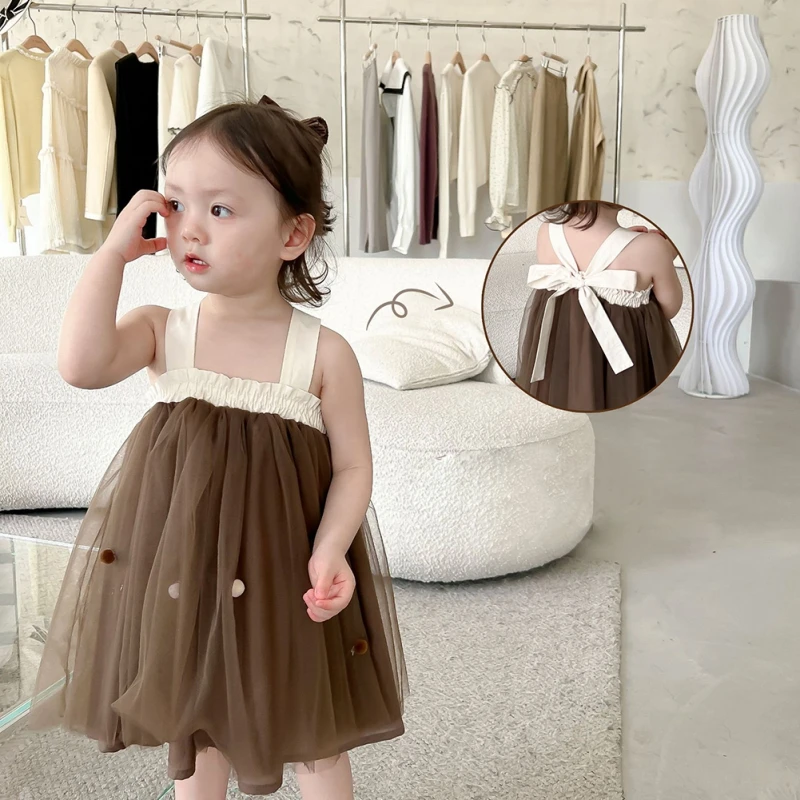 Summer Girls Sweet Back Bow Tie Open Back Mesh Princess Dress Cute Sweet Puff Dress 1-5T
Summer Girls Sweet Back Bow Tie Open Back Mesh Princess Dress Cute Sweet Puff Dress 1-5T