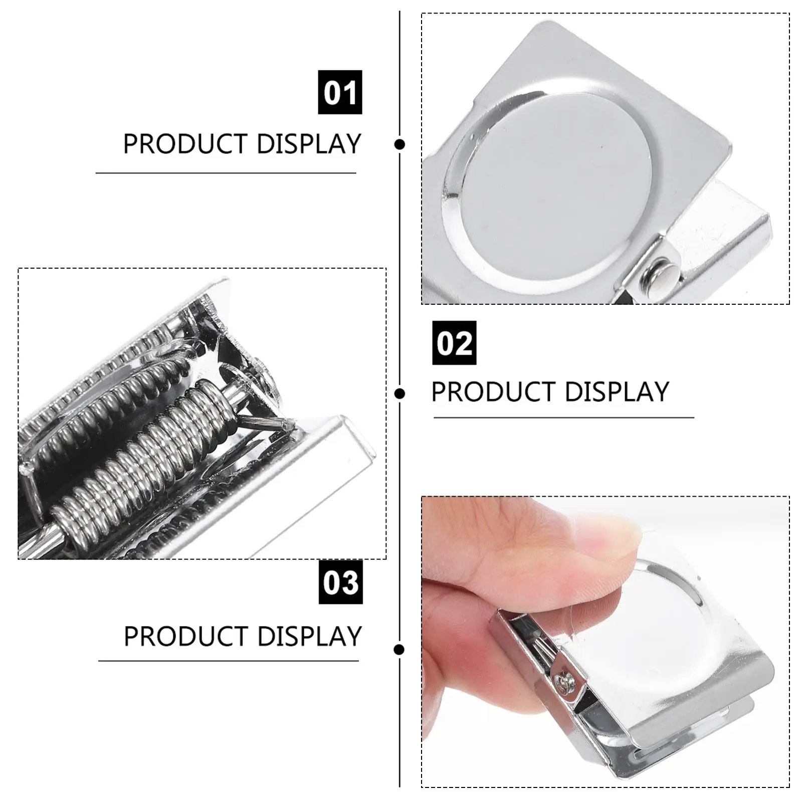 6pcs Magnetic Clips 31mm Square Metal Heavy Duty Reusable Stainless Steel Clasp for Refrigerator Whiteboard Memo Hold
6pcs Magnetic Clips 31mm Square Metal Heavy Duty Reusable Stainless Steel Clasp for Refrigerator Whiteboard Memo Hold