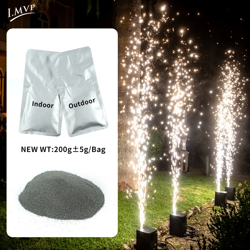 Titanium Powder Indoor Outdoor Sparkler 200g/bag Composite Powder for Sparkler Fireworks Cold Spark Machine Wedding Disco
Titanium Powder Indoor Outdoor Sparkler 200g/bag Composite Powder for Sparkler Fireworks Cold Spark Machine Wedding Disco