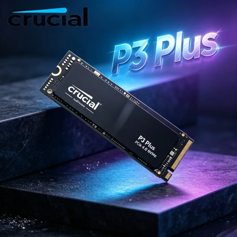 Crucial P3 Plus 1TB M.2 NVMe PCIe4 SSD 2280 3D NAND Flash OEM Gaming Internal Solid State Disk For AMD Intel Motherboard
Crucial P3 Plus 1TB M.2 NVMe PCIe4 SSD 2280 3D NAND Flash OEM Gaming Internal Solid State Disk For AMD Intel Motherboard