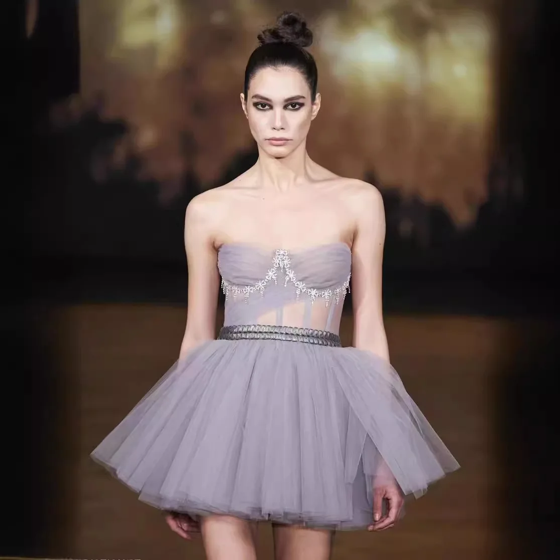 New Summer Tube Top Sleeveless Fashion High Waist Bubble Skirt Sweet Temperament Dress
New Summer Tube Top Sleeveless Fashion High Waist Bubble Skirt Sweet Temperament Dress