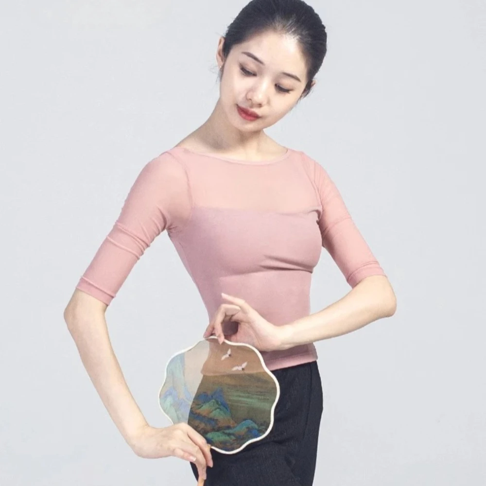 Mid-sleeve Soft Breathable Mesh Clothes Women's Ballet Chinese Practice Performance Tops Dance Top
Mid-sleeve Soft Breathable Mesh Clothes Women's Ballet Chinese Practice Performance Tops Dance Top