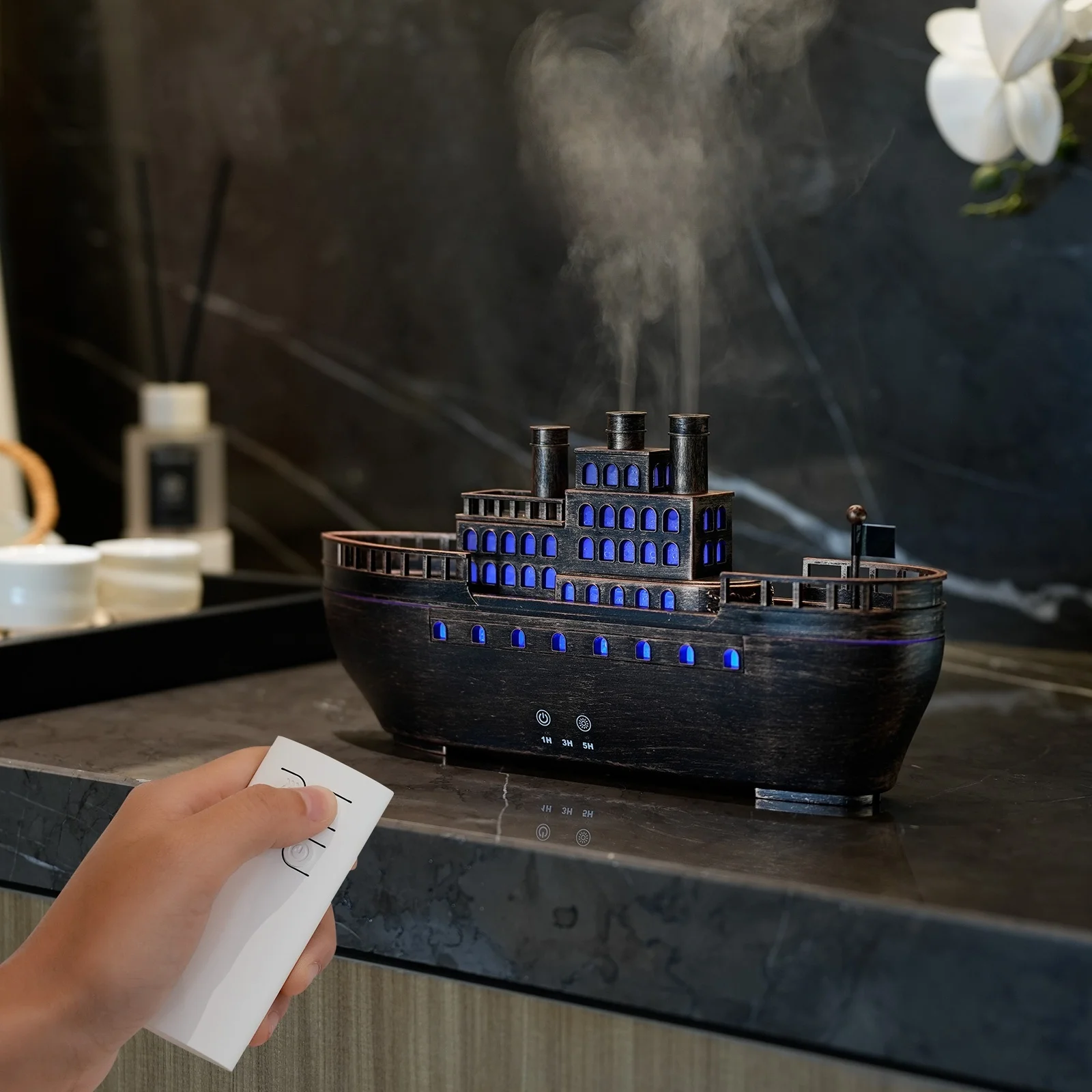 Увлажнитель воздуха и аромадиффузор для кают круизного лайнера с USB, 7-цветной LED-подсветкой, мини-диффузор с дистанционным управлением для дома
Увлажнитель воздуха и аромадиффузор для кают круизного лайнера с USB, 7-цветной LED-подсветкой, мини-диффузор с дистанционным управлением для дома