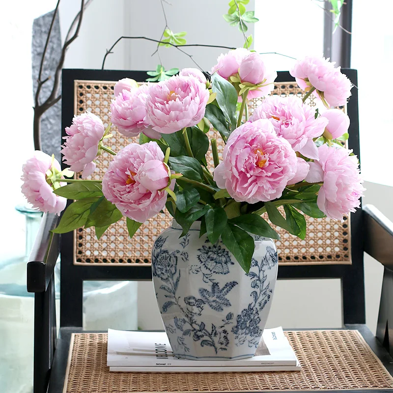 Peony simulated flower ornament flower arrangement ins wind living room decoration ornament temperament romantic multi-headed pe
Peony simulated flower ornament flower arrangement ins wind living room decoration ornament temperament romantic multi-headed pe