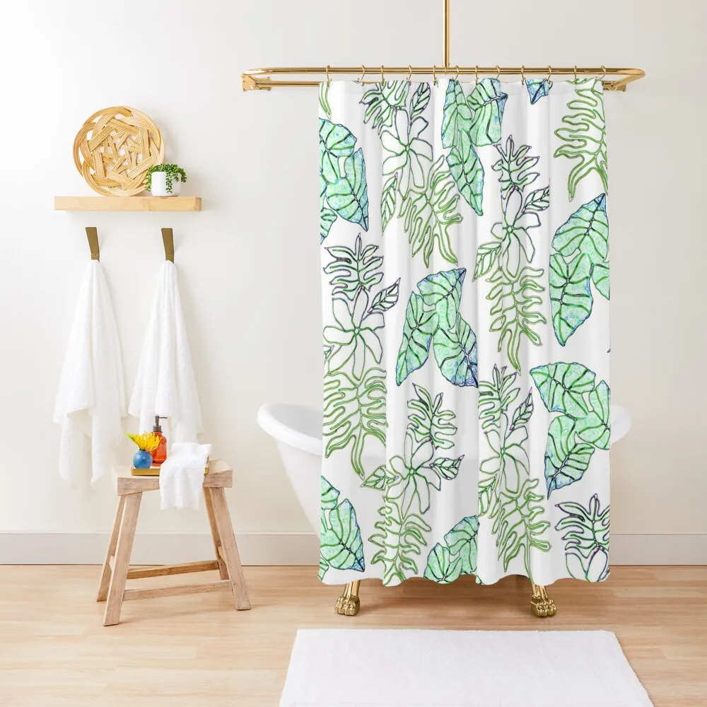 Tropical Mix on White Shower Curtain Modern Accessory Bathrooms Waterproof Bathroom Shower Curtain
Tropical Mix on White Shower Curtain Modern Accessory Bathrooms Waterproof Bathroom Shower Curtain