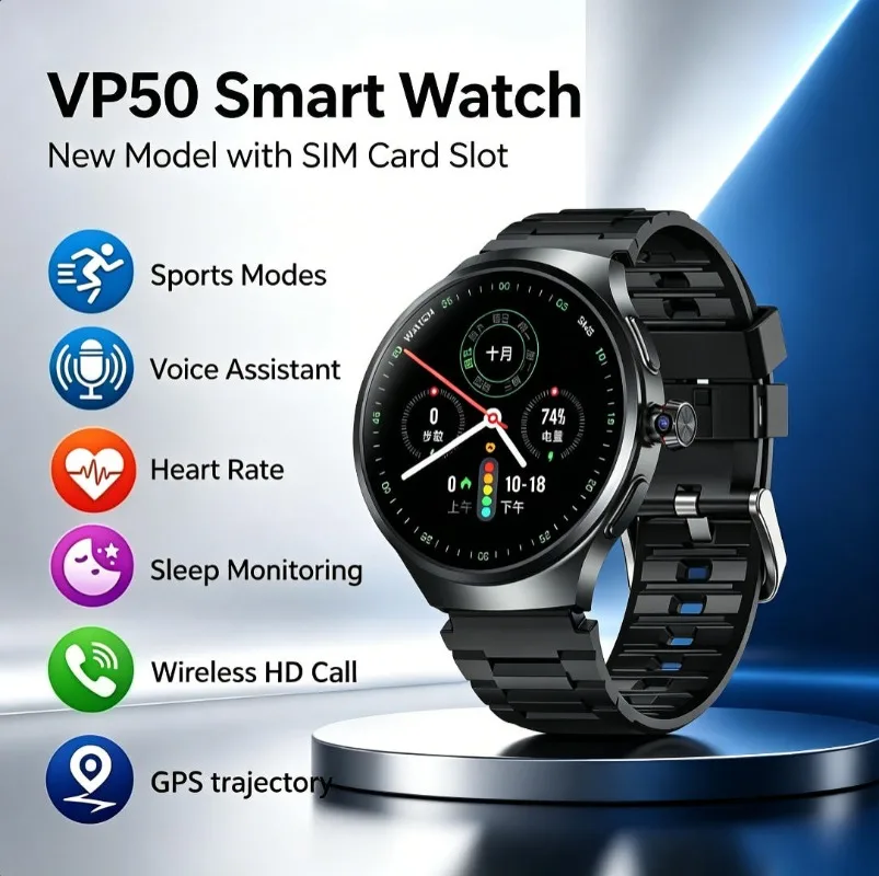 1.75" Large Screen Android SIM Smart Watch, Independent Call & Wi-Fi, GPS Compass HD Camera, Unisex
1.75" Large Screen Android SIM Smart Watch, Independent Call & Wi-Fi, GPS Compass HD Camera, Unisex