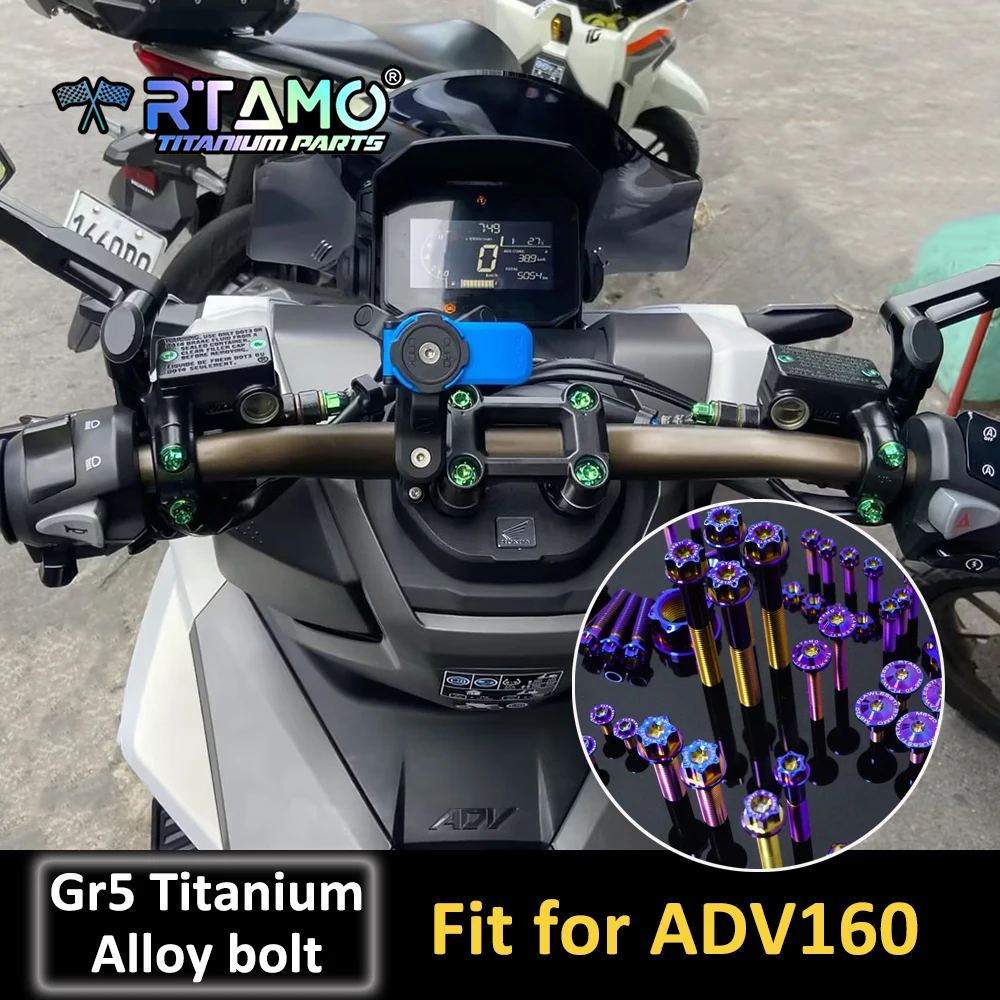 RTAMO Titanium Alloy Bolt Windshield Brake Clutch Pump Front Fender Brake Disc ABS Plate Caliper Screw Nut Fit for Honda ADV160
RTAMO Titanium Alloy Bolt Windshield Brake Clutch Pump Front Fender Brake Disc ABS Plate Caliper Screw Nut Fit for Honda ADV160