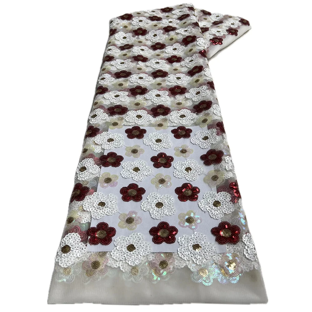 Nigerian Lace Fabric with Sequins 2025 High Quality African French Mesh Lace Fabric For Women Wedding Dresses Sew
Nigerian Lace Fabric with Sequins 2025 High Quality African French Mesh Lace Fabric For Women Wedding Dresses Sew