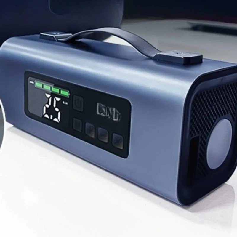 Vehicle emergency treasure, battery and electric pressure measurement tire air pump, multi-functional start-up integration
Vehicle emergency treasure, battery and electric pressure measurement tire air pump, multi-functional start-up integration