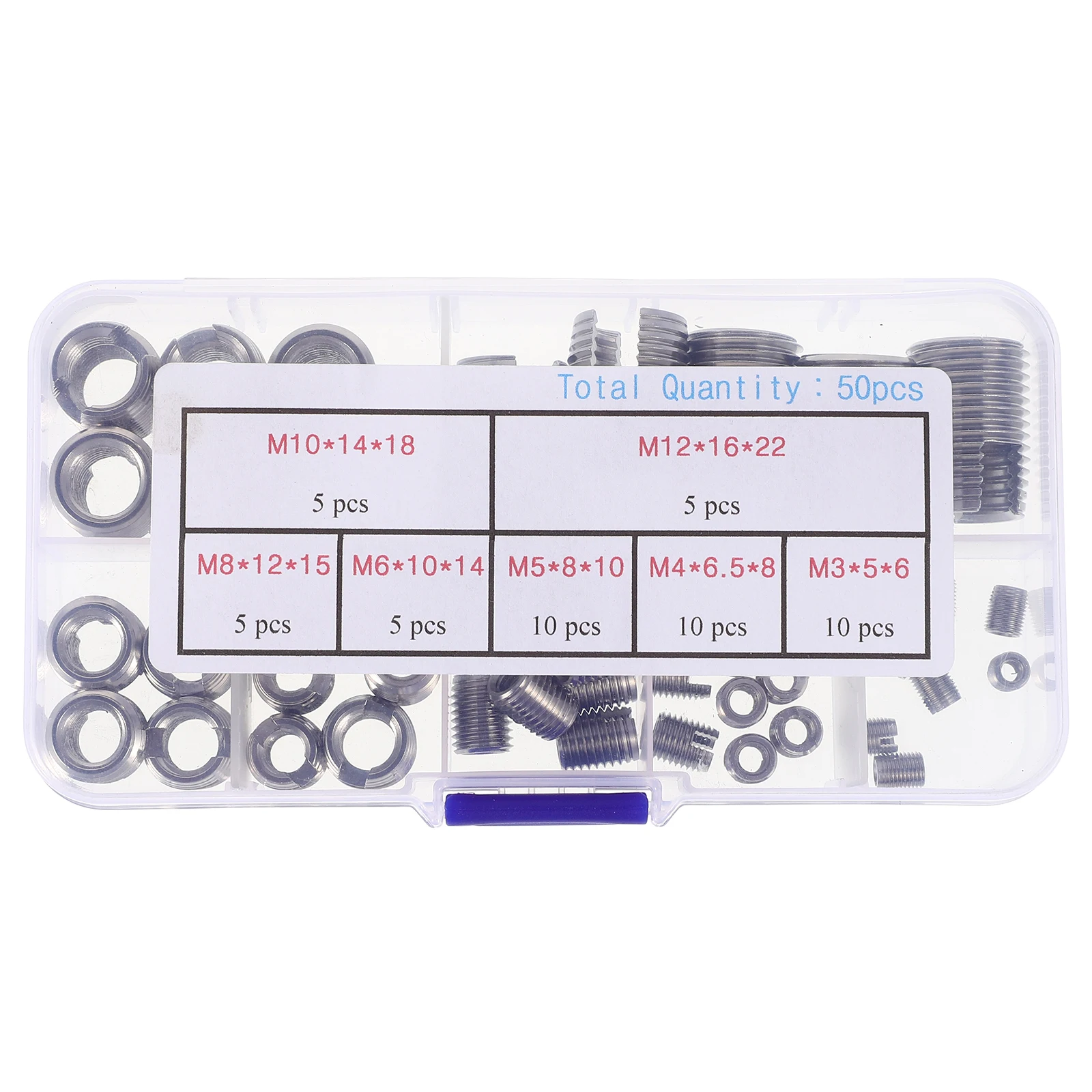50pcs Stainless Steel Self Tapping Set Thread Repair Kit For Metal Inner Thread Reinforce Inserts Screws
50pcs Stainless Steel Self Tapping Set Thread Repair Kit For Metal Inner Thread Reinforce Inserts Screws