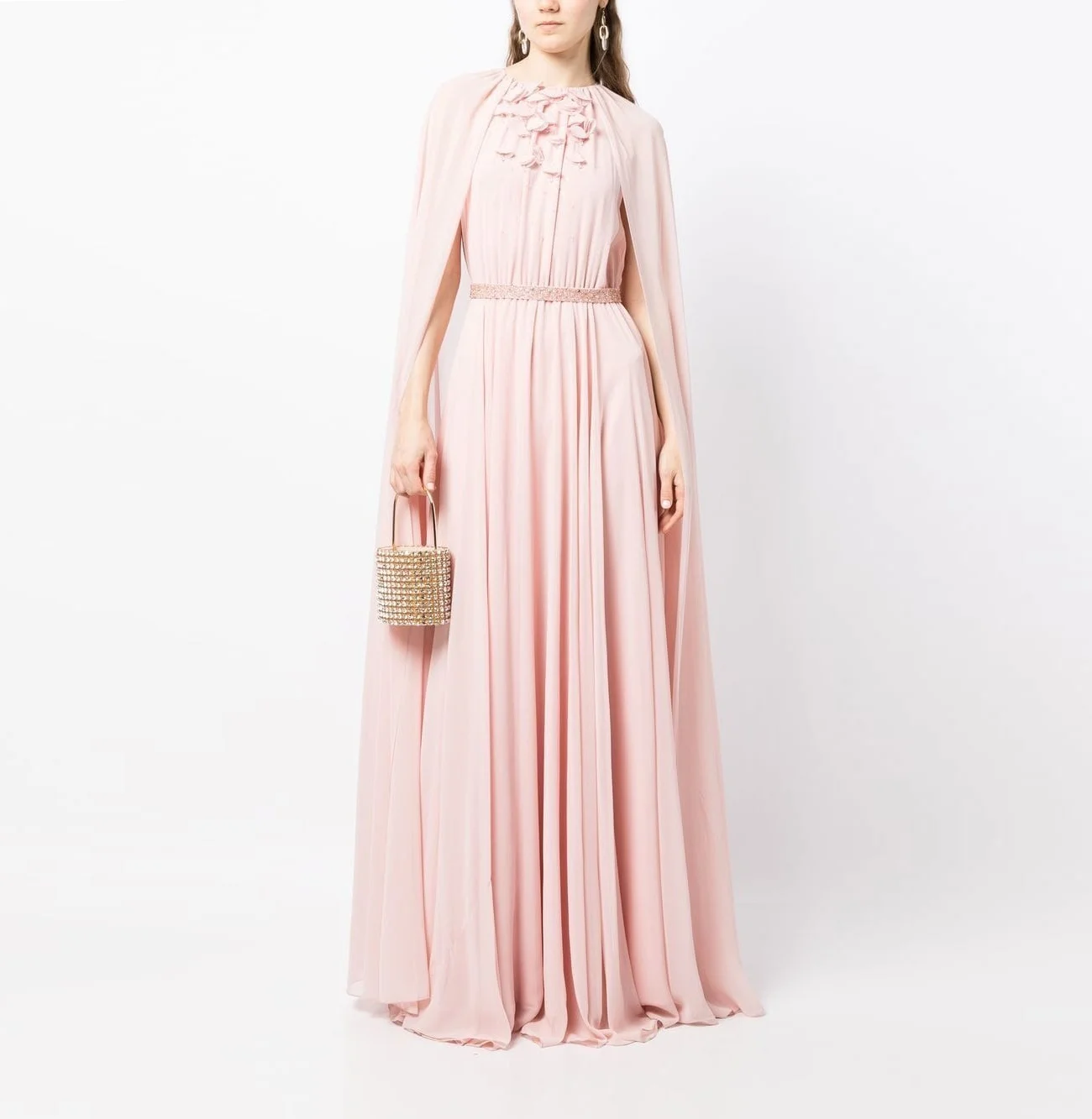 Welove O Neck Pleated Women Prom Dress Long Cape Shawl Chiffon Floor Length Evening Dress For Party vestidos de noche
Welove O Neck Pleated Women Prom Dress Long Cape Shawl Chiffon Floor Length Evening Dress For Party vestidos de noche
