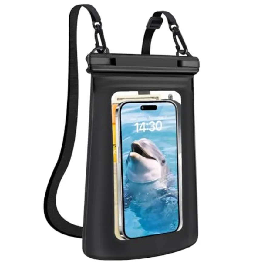 Waterproof Phone Pouch for Beach, Swimming, Kayaking TPU Material, Transparent, Floating Dry Bag with Large Capacity for iPhone
Waterproof Phone Pouch for Beach, Swimming, Kayaking TPU Material, Transparent, Floating Dry Bag with Large Capacity for iPhone