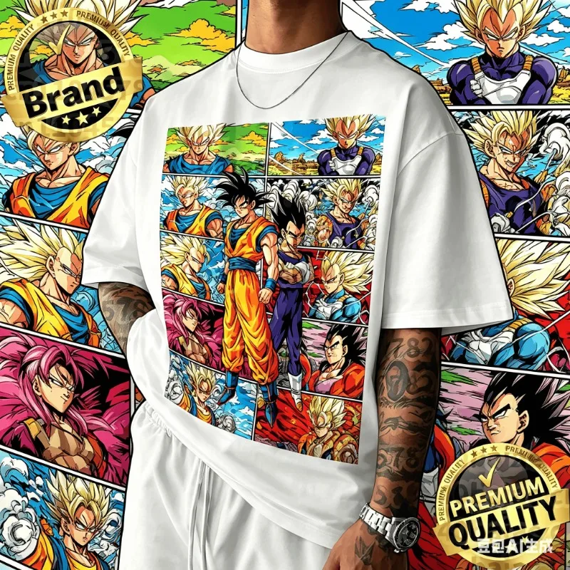 2026 New Arrival Dragon Ball Oversized Retro Anime T-shirt | Goku Retro Collage Graphic Print 100% Cotton Casual Tee for Family
2026 New Arrival Dragon Ball Oversized Retro Anime T-shirt | Goku Retro Collage Graphic Print 100% Cotton Casual Tee for Family