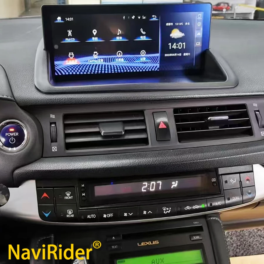 Автомобильный радиоприемник с сенсорным экраном Android 13 для Lexus CT200 CT200h 2011-2019, авторадио, GPS, мультимедийный видеоплеер, головное устройство CarPlay
Автомобильный радиоприемник с сенсорным экраном Android 13 для Lexus CT200 CT200h 2011-2019, авторадио, GPS, мультимедийный видеоплеер, головное устройство CarPlay