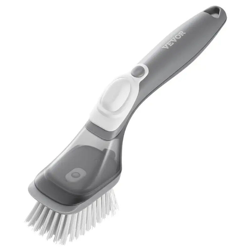 Soap Dispensing Dish Brush, Kitchen Scrub Brushes with 3 Brush Heads, Dish Cleaning Brushes with PP Handle and Curved Bristles, Ideal for Pots, Pans, Sink and Stove
Soap Dispensing Dish Brush, Kitchen Scrub Brushes with 3 Brush Heads, Dish Cleaning Brushes with PP Handle and Curved Bristles, Ideal for Pots, Pans, Sink and Stove