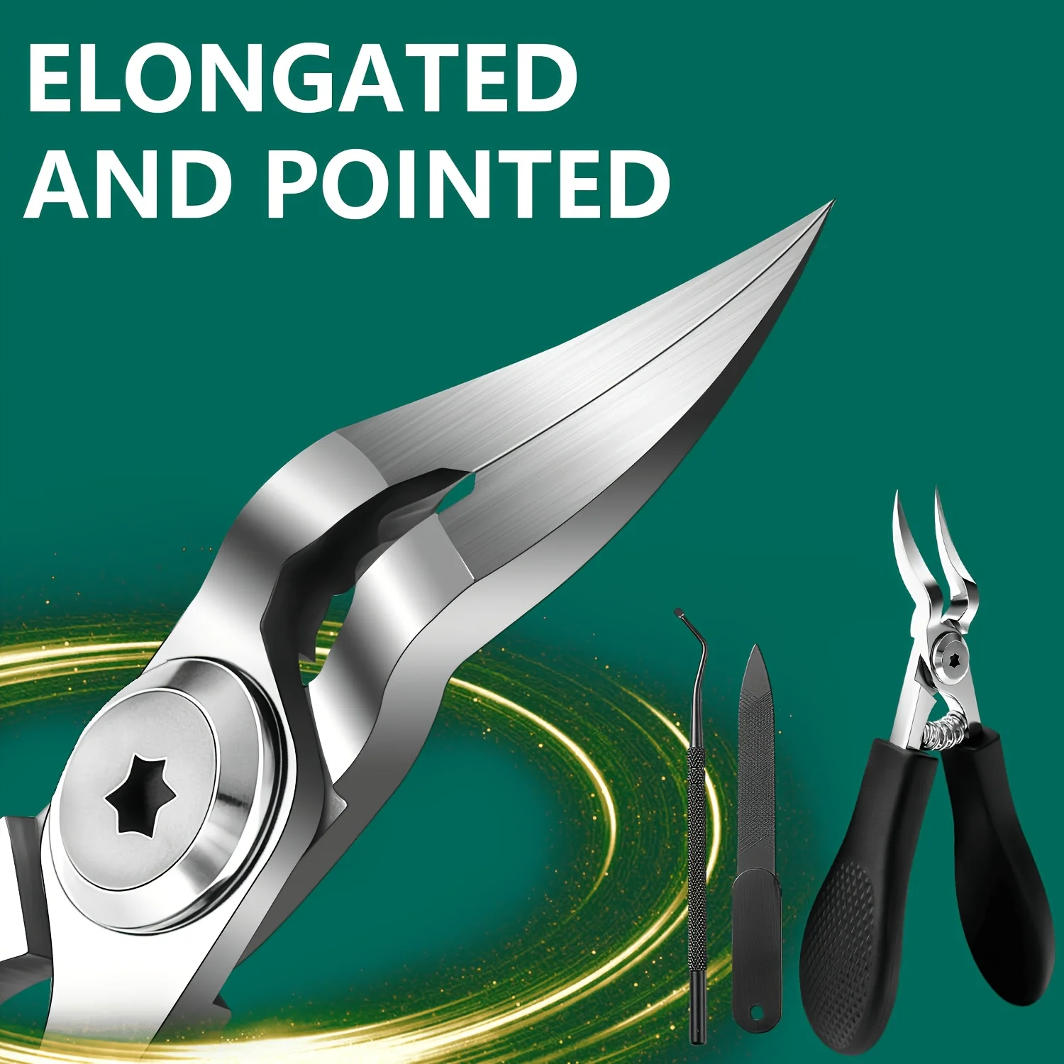 Stainless Steel 3pcs Nail Clipper Set Specially Designed for Thick Ingrown Nails, Featuring Embedded Nail Care Tools for Adults
Stainless Steel 3pcs Nail Clipper Set Specially Designed for Thick Ingrown Nails, Featuring Embedded Nail Care Tools for Adults