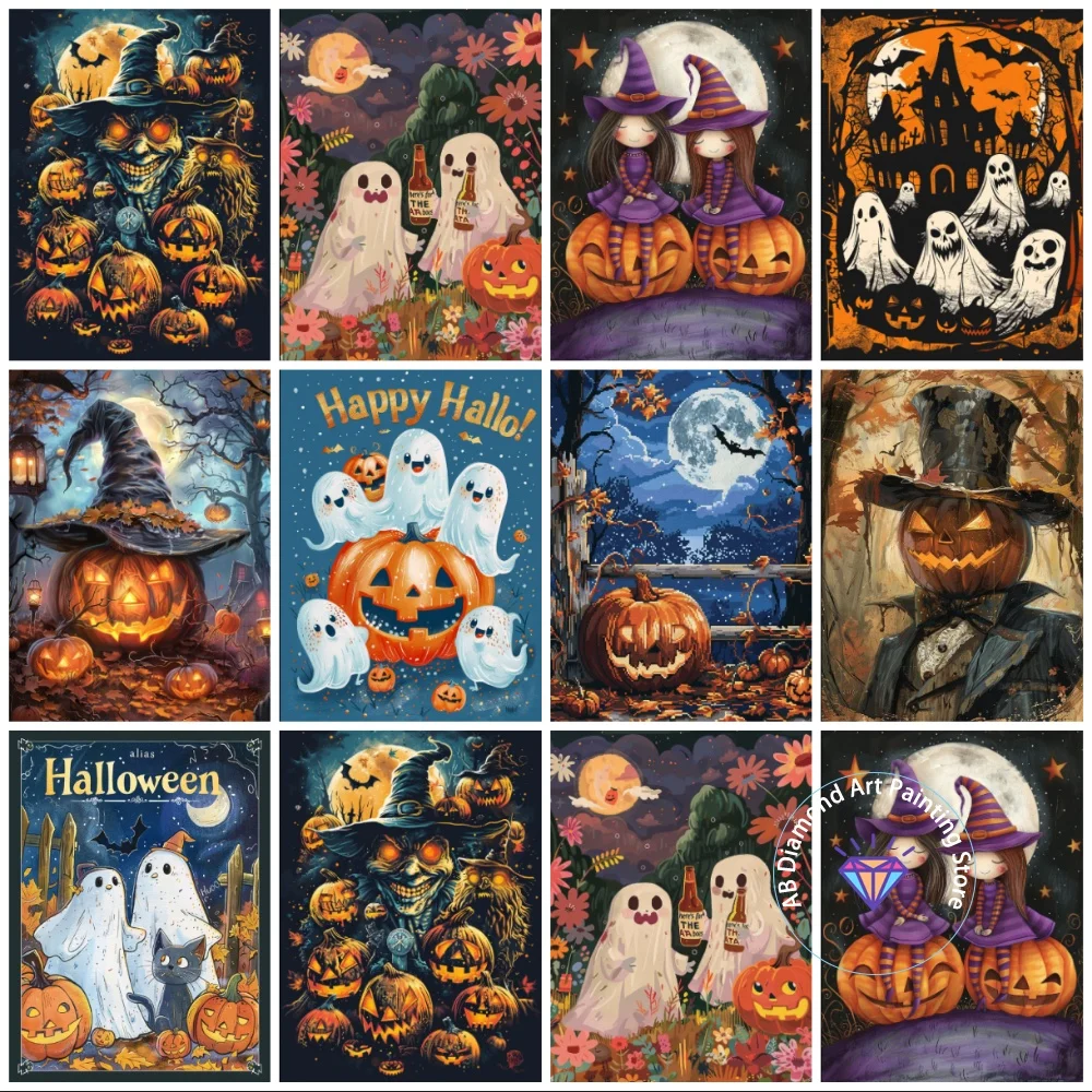 New Halloween Horror Pumpkin Ghost AB Diamond Painting Kit Square Round Diamond 5D DIY Mosaic Handmade Art Adult Gift Home Decor
New Halloween Horror Pumpkin Ghost AB Diamond Painting Kit Square Round Diamond 5D DIY Mosaic Handmade Art Adult Gift Home Decor