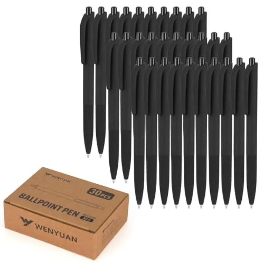 30 Pcs Black Pens Bulk, 1.0mm Bold Point Quick Drying Ballpoint Pens, Retractable Bulk Pens for Smooth Writing
30 Pcs Black Pens Bulk, 1.0mm Bold Point Quick Drying Ballpoint Pens, Retractable Bulk Pens for Smooth Writing