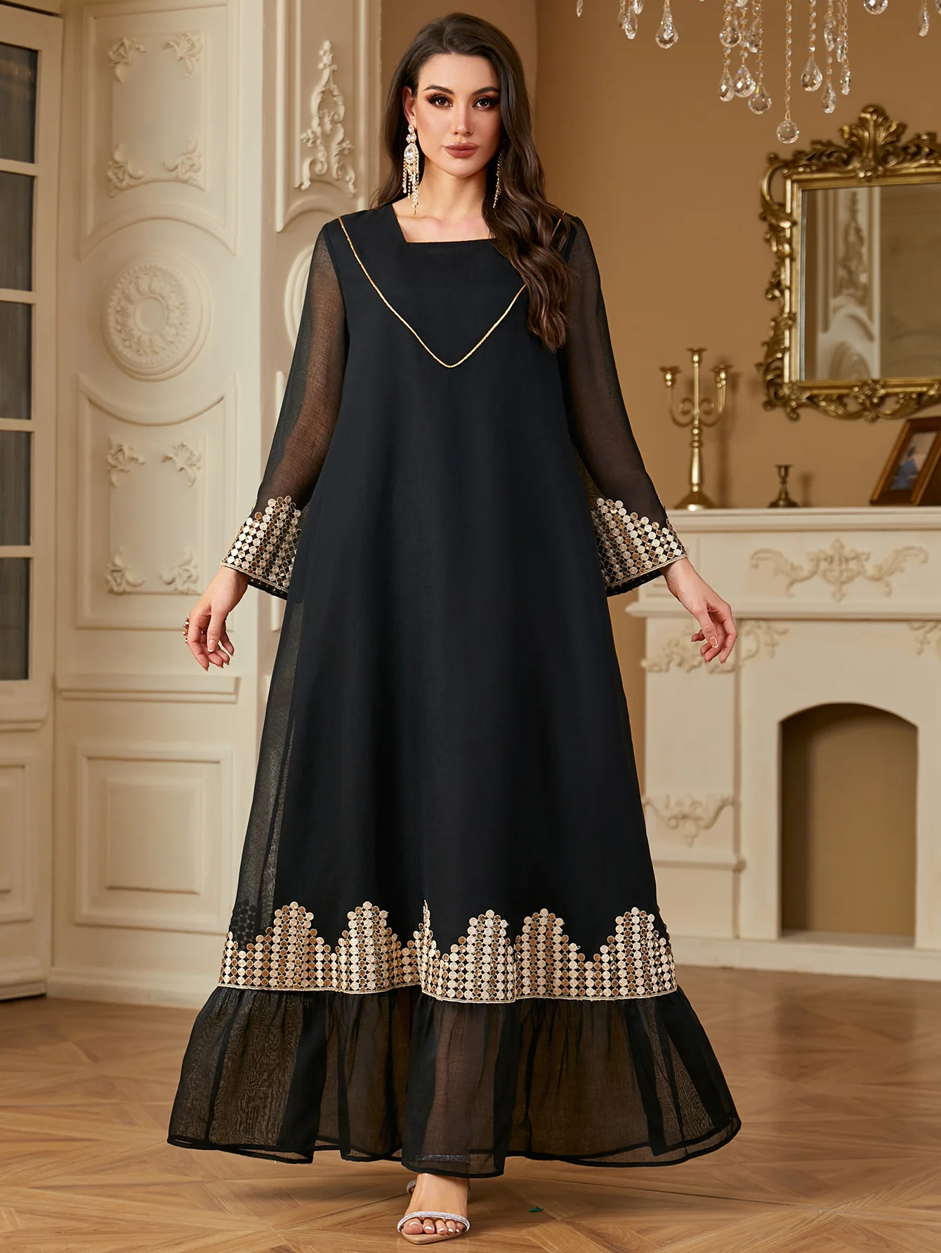 Eid Mubarak Djellaba Women Muslim Maxi Dress Dubai Abaya Turkey Kaftan Islam Jalabiya Caftan Marocain Femme Robe Ramadan Vestido
Eid Mubarak Djellaba Women Muslim Maxi Dress Dubai Abaya Turkey Kaftan Islam Jalabiya Caftan Marocain Femme Robe Ramadan Vestido