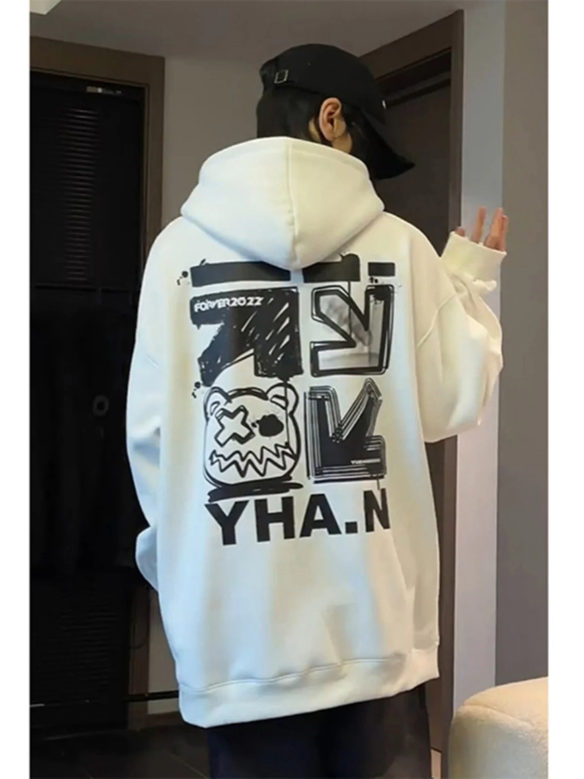 American Sle Fce Lined Hoodie Men's Spring Jaet Streetwear Trendy Youth Casual Loose Fit Kangaroo ket Sweatirt
American Sle Fce Lined Hoodie Men's Spring Jaet Streetwear Trendy Youth Casual Loose Fit Kangaroo ket Sweatirt