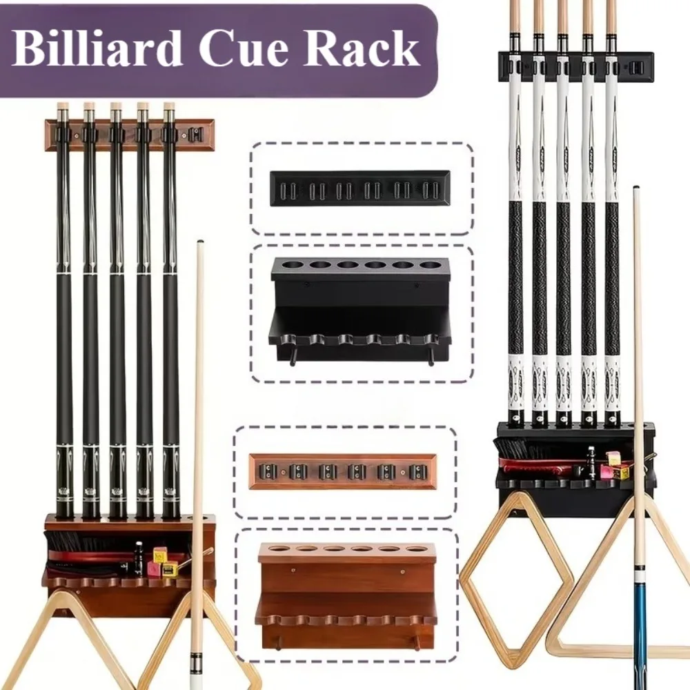 Wall Mount Pool Stick Holder Hardwood Billiards Pool Cue Rack for 6 Cues Sticks Storage Pool Table Accessories Organizer
Wall Mount Pool Stick Holder Hardwood Billiards Pool Cue Rack for 6 Cues Sticks Storage Pool Table Accessories Organizer