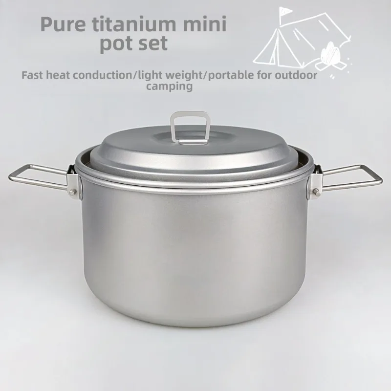 Pure titanium soup pot cooking pot mini set folding storage hot outdoor easy camping camping
Pure titanium soup pot cooking pot mini set folding storage hot outdoor easy camping camping