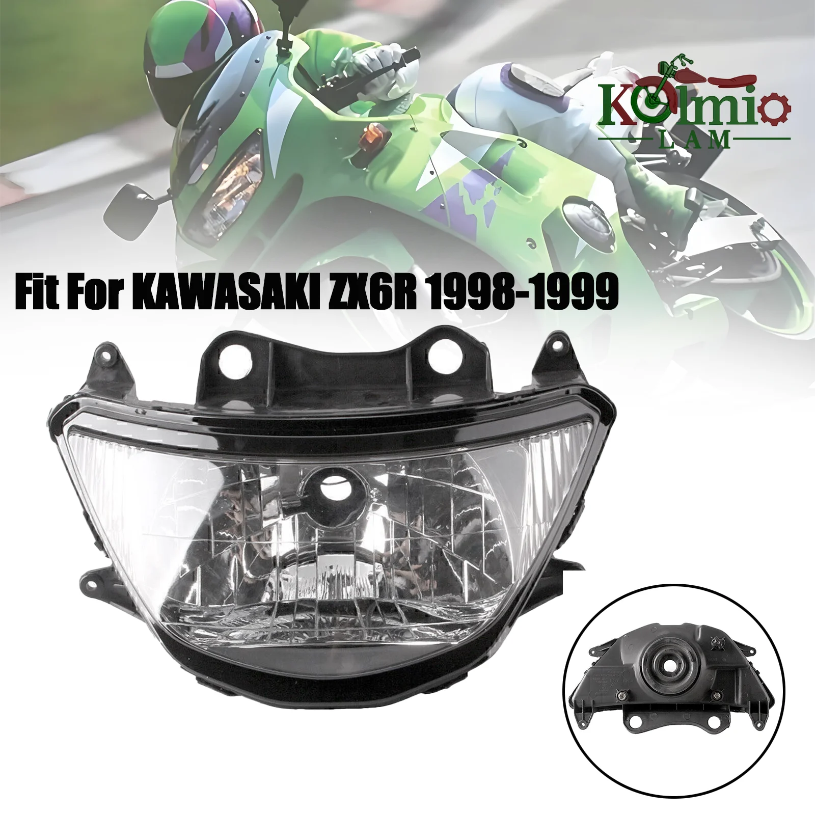 Headlamp Head Light Fit For Kawasaki Ninja ZX6R ZX9R Motorcycle Front Headlight 1998 - 1999 ZX-6R ZX-9R ZX 6R 9R 98 - 99
Headlamp Head Light Fit For Kawasaki Ninja ZX6R ZX9R Motorcycle Front Headlight 1998 - 1999 ZX-6R ZX-9R ZX 6R 9R 98 - 99