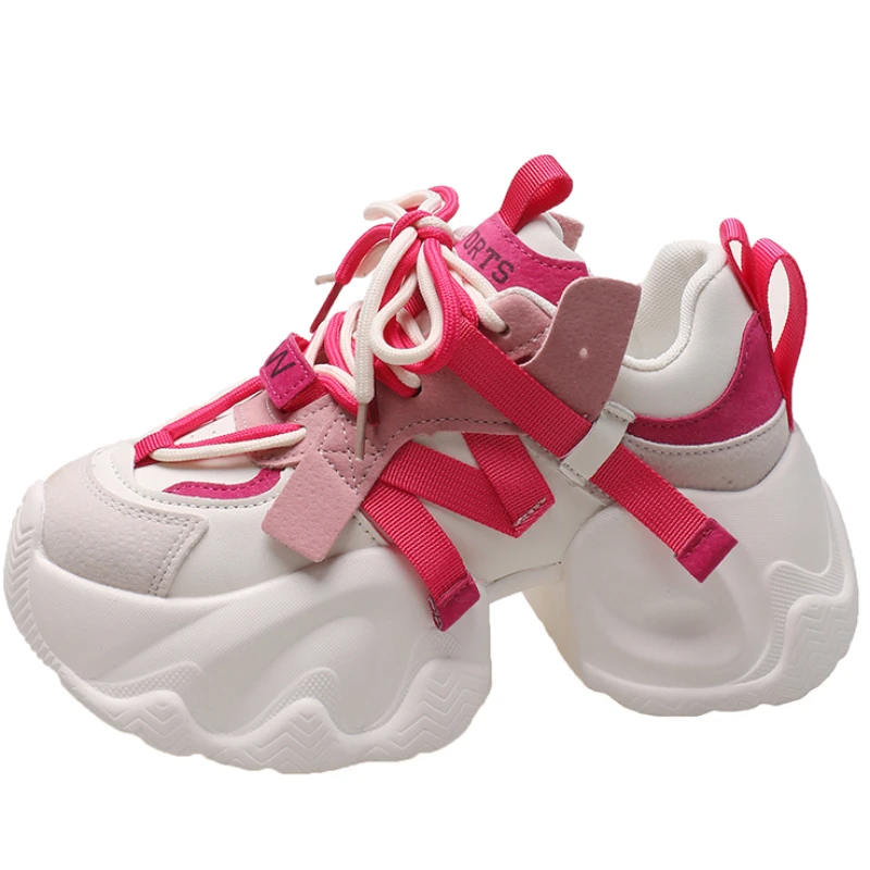 Women High Platform Sneakers 2025 New Autumn Breathable Chunky Dad Casual Shoes 7CM Thick Sole Trainers Leather Sneakers Woman
Women High Platform Sneakers 2025 New Autumn Breathable Chunky Dad Casual Shoes 7CM Thick Sole Trainers Leather Sneakers Woman
