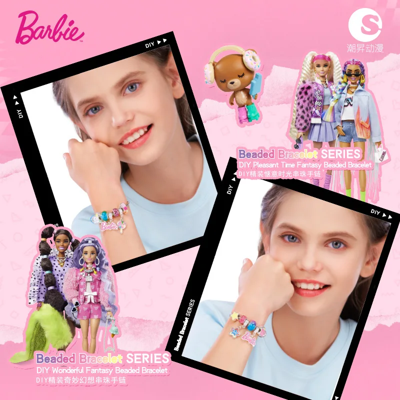 Miniso Barbie Charms Beads Toys Bracelet Jewelry Set Children DIY Beading Girls Metal Necklace Personality Toys Birthday Gift
Miniso Barbie Charms Beads Toys Bracelet Jewelry Set Children DIY Beading Girls Metal Necklace Personality Toys Birthday Gift