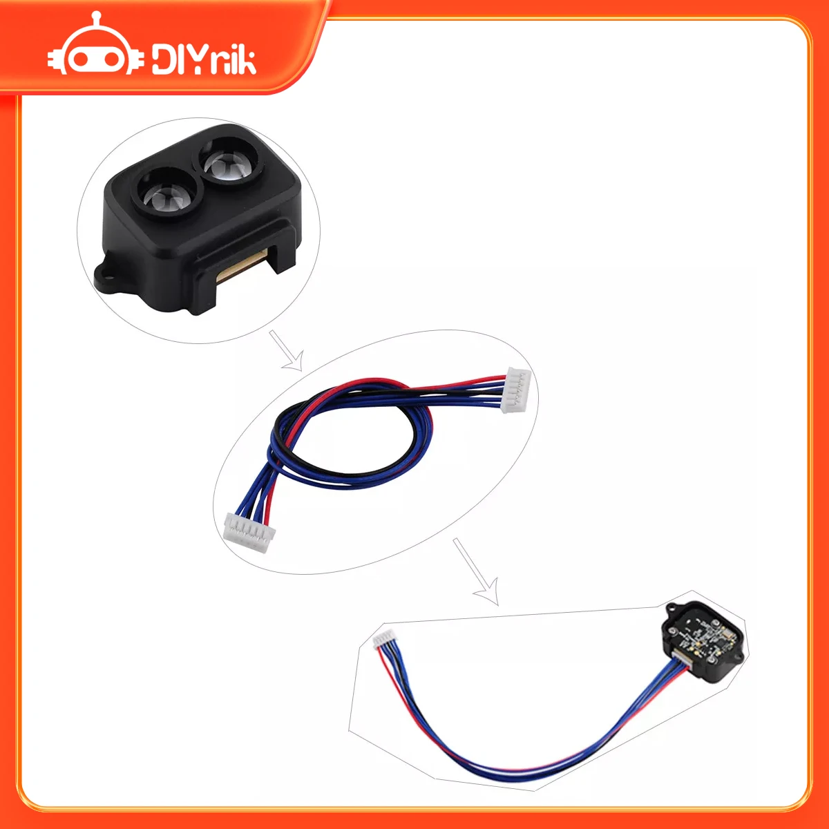 New TF-Luna LiDAR Range Finder Sensor Single-Point Micro Ranging Module 5V UART IIC Interface With Male Cable+Famale Cable(1PCS)
New TF-Luna LiDAR Range Finder Sensor Single-Point Micro Ranging Module 5V UART IIC Interface With Male Cable+Famale Cable(1PCS)