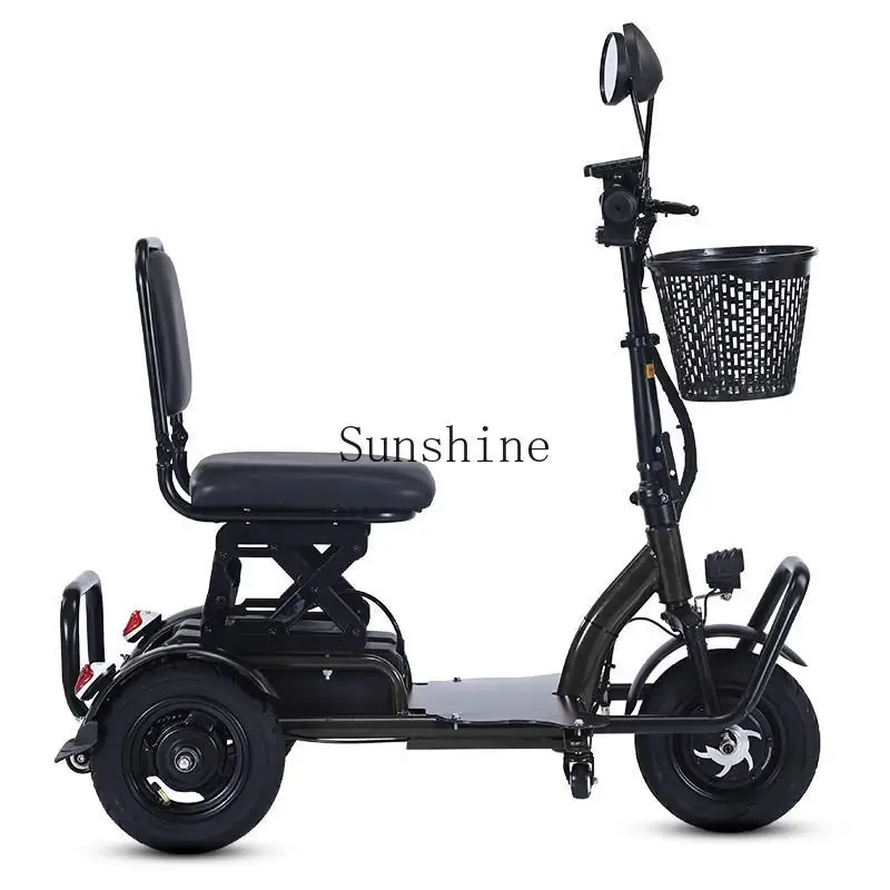 Small electric three-wheel transport mini for the elderly folding leisure lightweight battery car
Small electric three-wheel transport mini for the elderly folding leisure lightweight battery car