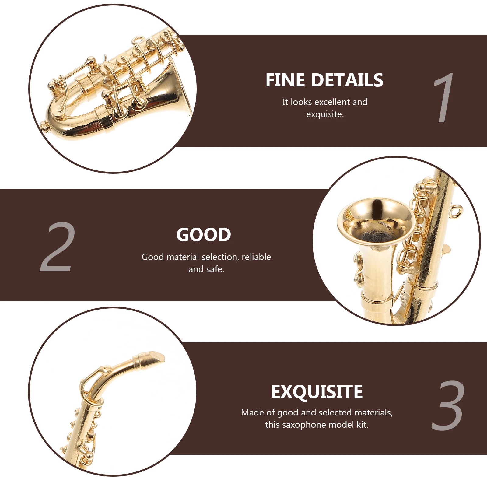 Alto Saxophone Model Miniature Decorative Realistic Desktop nament Exquisite Instrument Home Accessories Collection Gift Elegant
Alto Saxophone Model Miniature Decorative Realistic Desktop nament Exquisite Instrument Home Accessories Collection Gift Elegant