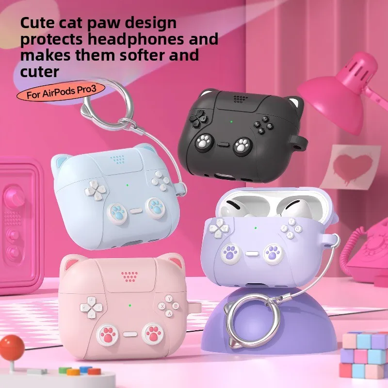 Cute Cartoon Silicone Earbud Case Cat Paw Compatible with AirPods 3rd Generation Shockproof Splash-Resistant Easy To Clean
Cute Cartoon Silicone Earbud Case Cat Paw Compatible with AirPods 3rd Generation Shockproof Splash-Resistant Easy To Clean