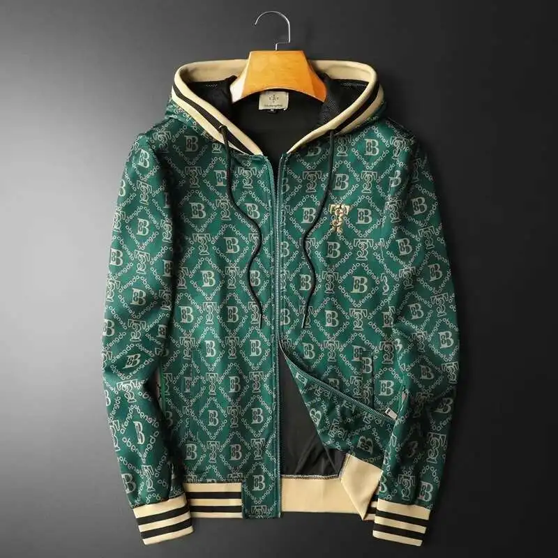 Retro Letter Print Mens Hooded Jacket Color Contrast Classic Fashion Designer Bomber Jackets Men Party Club Outfit Men Green
Retro Letter Print Mens Hooded Jacket Color Contrast Classic Fashion Designer Bomber Jackets Men Party Club Outfit Men Green