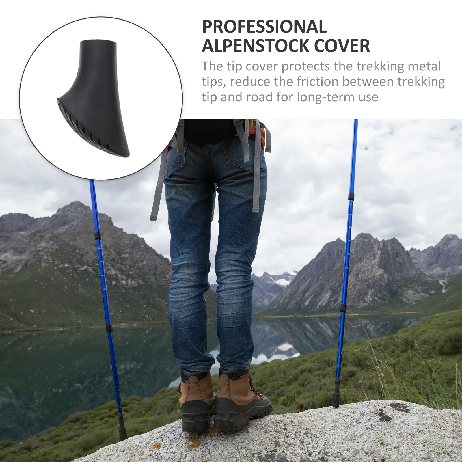 8pcs Trekking Pole Tips Anti-slip Silica Gel Walking Stick Covers Durable Crutch Accessories Suitable for Hiking Cement Roads
8pcs Trekking Pole Tips Anti-slip Silica Gel Walking Stick Covers Durable Crutch Accessories Suitable for Hiking Cement Roads