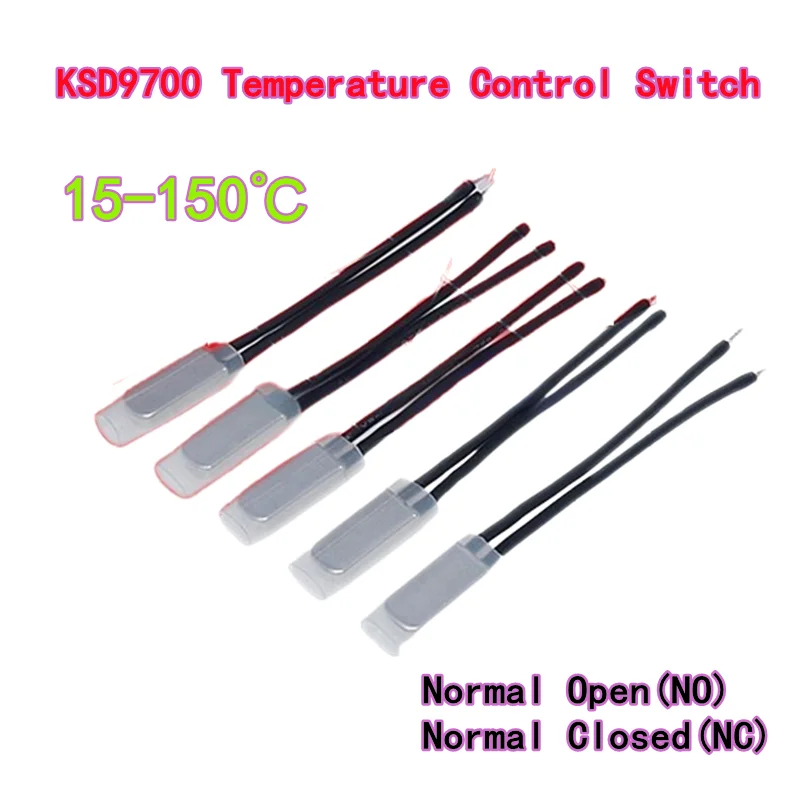 5PCS KSD9700 temperature control switch thermal protector 5A metal normally closed normally open 40℃ 45℃ 50℃ 55℃ 60℃
5PCS KSD9700 temperature control switch thermal protector 5A metal normally closed normally open 40℃ 45℃ 50℃ 55℃ 60℃