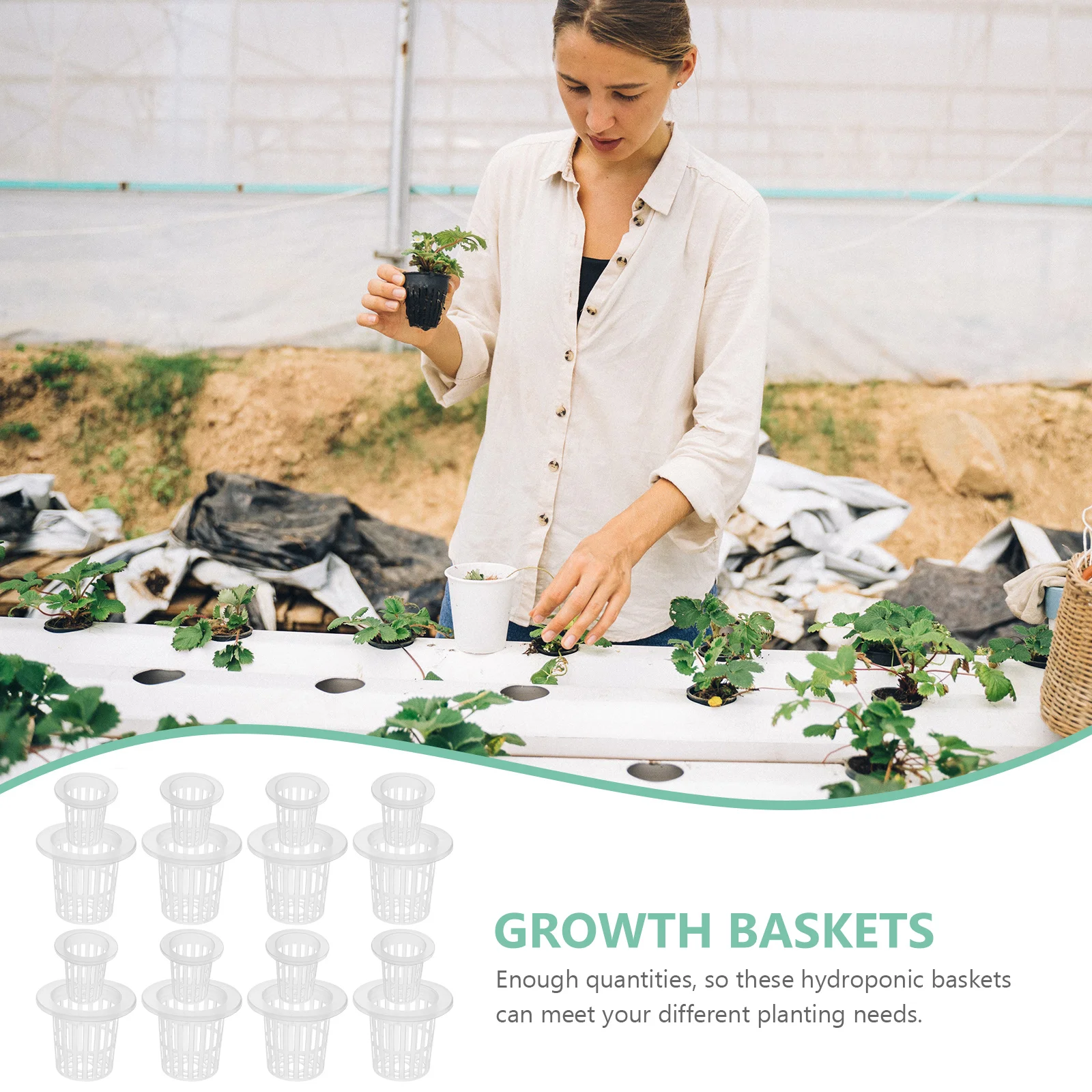 60 Pcs Planting Basket Vegetables Hydroponic Accessories Net Pots Grow Pod Garden Netting Cup Baskets Plastic Growing
60 Pcs Planting Basket Vegetables Hydroponic Accessories Net Pots Grow Pod Garden Netting Cup Baskets Plastic Growing
