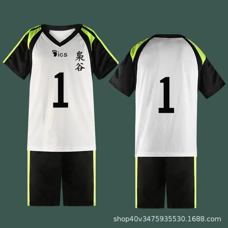 Anime Haikyuu!! Fukurodani Bokuto Koutarou Uniform T-shirt and Shorts Cosplay Costume Haikiyu Volley Ball Team Jersey
Anime Haikyuu!! Fukurodani Bokuto Koutarou Uniform T-shirt and Shorts Cosplay Costume Haikiyu Volley Ball Team Jersey