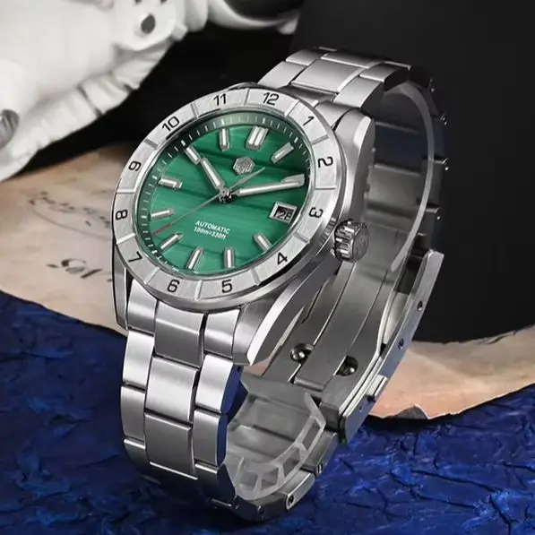 San Martin Men Automatic Watch 42mm Mechanical Wristwatch 100M Waterproof Luminous Sapphire Mirror Peacock Gemstone Dial NH35
San Martin Men Automatic Watch 42mm Mechanical Wristwatch 100M Waterproof Luminous Sapphire Mirror Peacock Gemstone Dial NH35