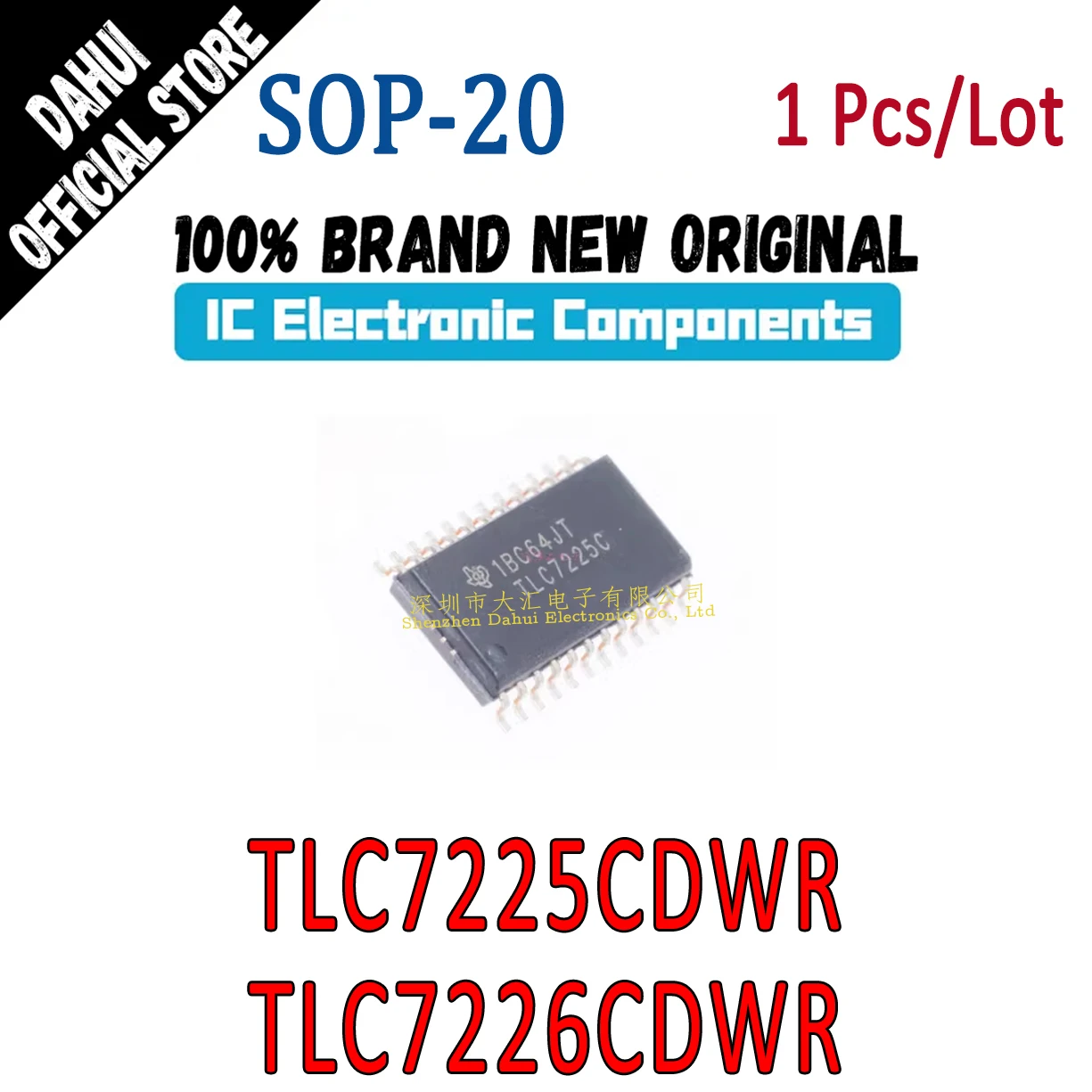 TLC7225C TLC7225CDWR SOP-24 TLC7226C TLC7226CDWR SOP-20 chip IC new original
TLC7225C TLC7225CDWR SOP-24 TLC7226C TLC7226CDWR SOP-20 chip IC new original