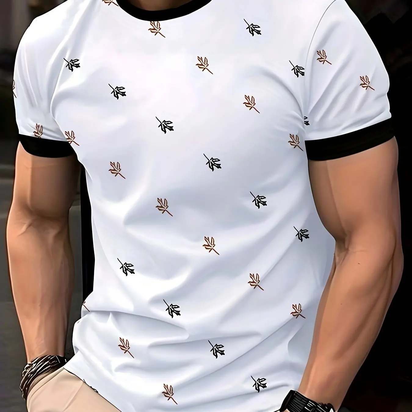 3D Leaf Print T Shirt For Men Casual Crew Neck Short Sleeve Tops Fashion Quick Dry Breathable Tees Summer Sports Unisex Clothing
3D Leaf Print T Shirt For Men Casual Crew Neck Short Sleeve Tops Fashion Quick Dry Breathable Tees Summer Sports Unisex Clothing